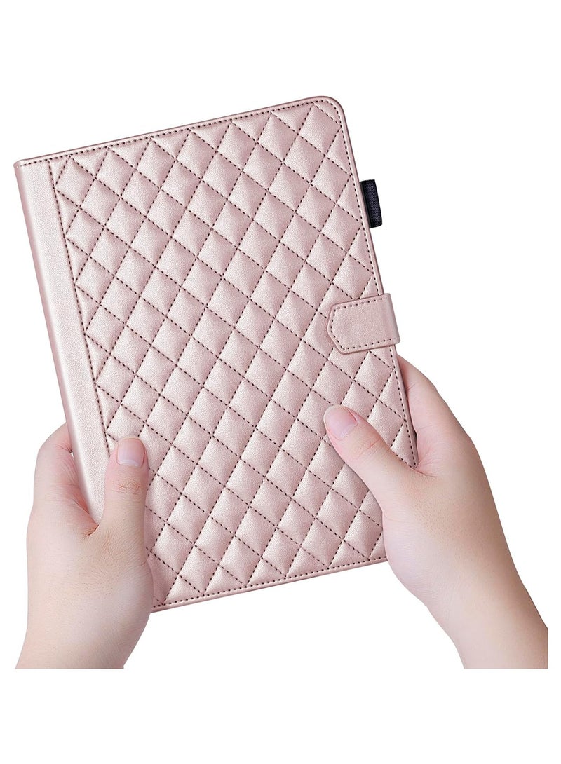 Case for Honor Pad X8a 11 inch 2024 Business PU Leather Tablet Protective Case for Honor Pad X8a with Card Compartment, Rose Gold - Image 4